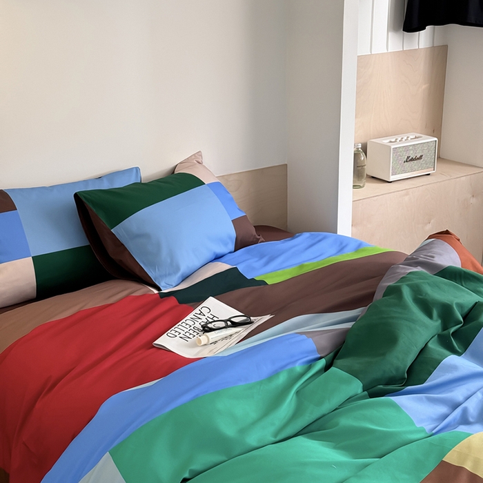 91家纺网 家纺一手货源 找家纺 柚可家居 2025年数码印花大版40支纯棉四件套 奥尔森（送手提袋）