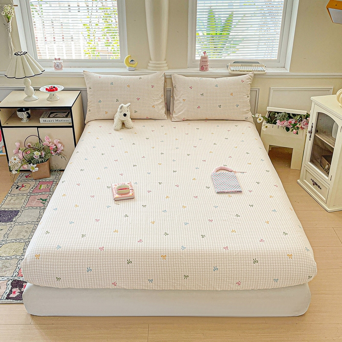 卡普家居 2025新款全棉印花A版床笠 友谊结