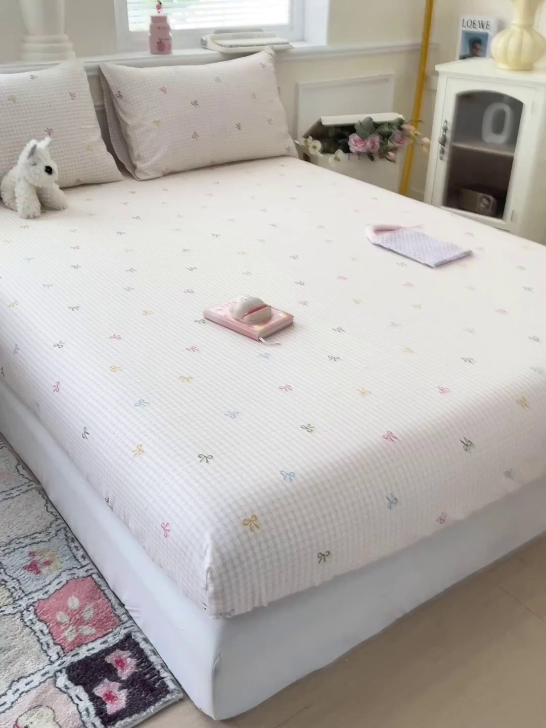 91家纺网 家纺一手货源 找家纺 卡普家居 2025新款全棉印花A版床笠 友谊结