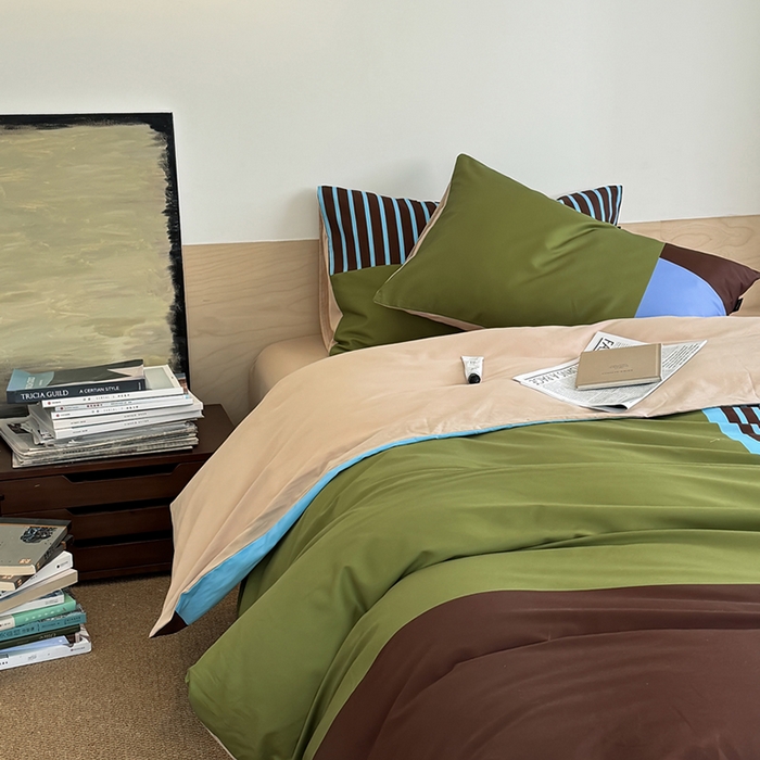 柚可家居 2025年数码印花大版40支纯棉四件套 西海岸往事（送手提袋）