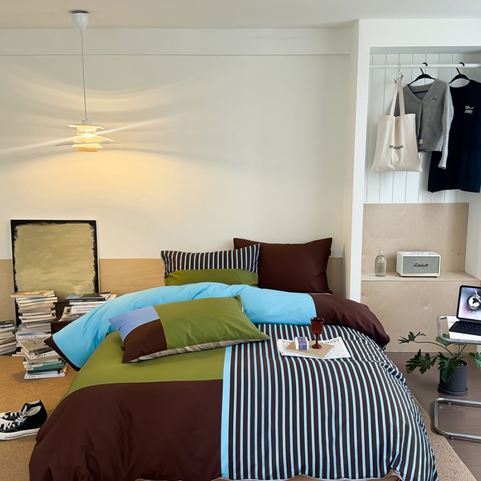 91家纺网 家纺一手货源 找家纺 柚可家居 2025年数码印花大版40支纯棉四件套 西海岸往事（送手提袋）