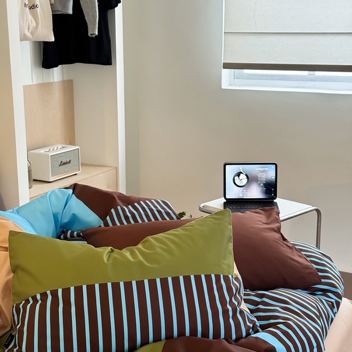 91家纺网 家纺一手货源 找家纺 柚可家居 2025年数码印花大版40支纯棉四件套 西海岸往事（送手提袋）