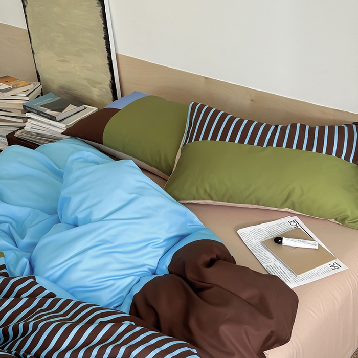 91家纺网 家纺一手货源 找家纺 柚可家居 2025年数码印花大版40支纯棉四件套 西海岸往事（送手提袋）