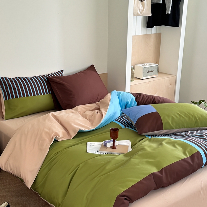 91家纺网 家纺一手货源 找家纺 柚可家居 2025年数码印花大版40支纯棉四件套 西海岸往事（送手提袋）