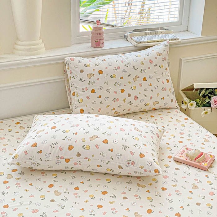 91家纺网 家纺一手货源 找家纺 卡普家居 2025新款全棉印花A版床单 春日限定