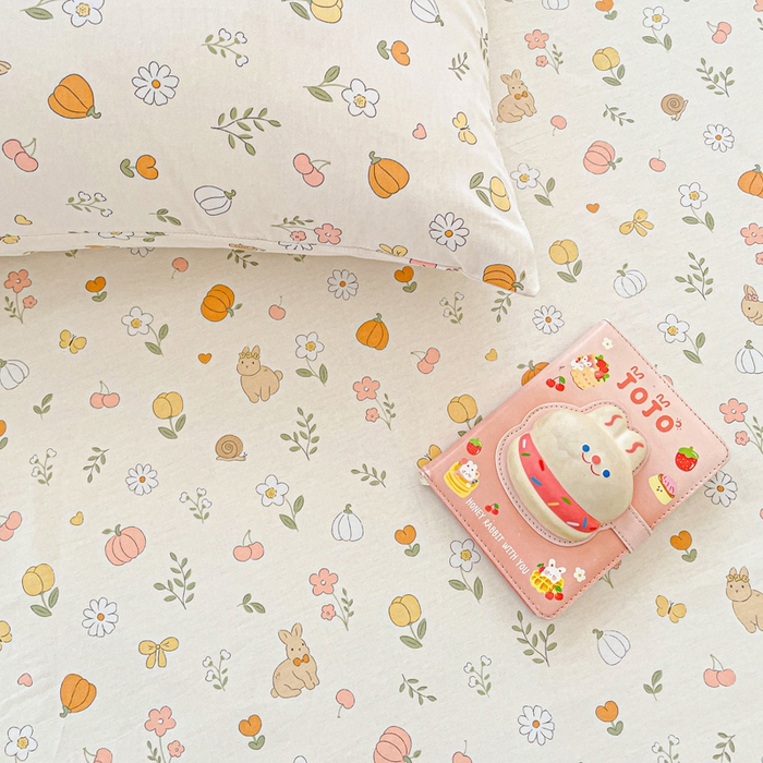 91家纺网 家纺一手货源 找家纺 卡普家居 2025新款全棉印花A版床单 春日限定