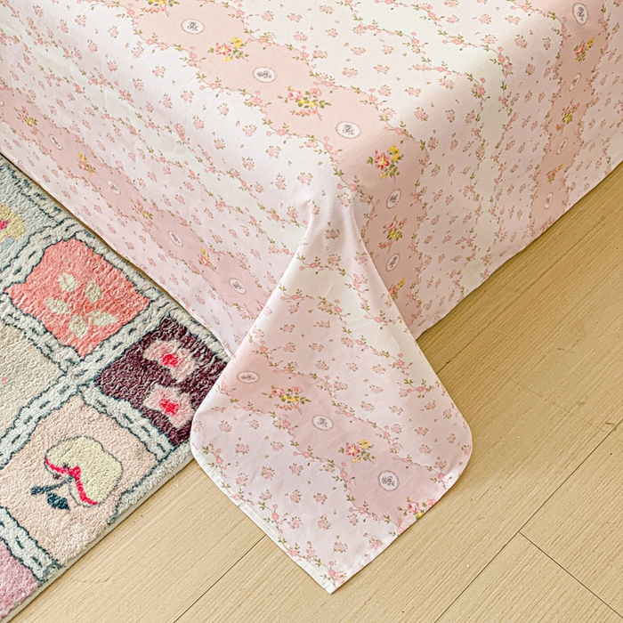 91家纺网 家纺一手货源 找家纺 卡普家居 2025新款全棉印花A版床单 花间赋