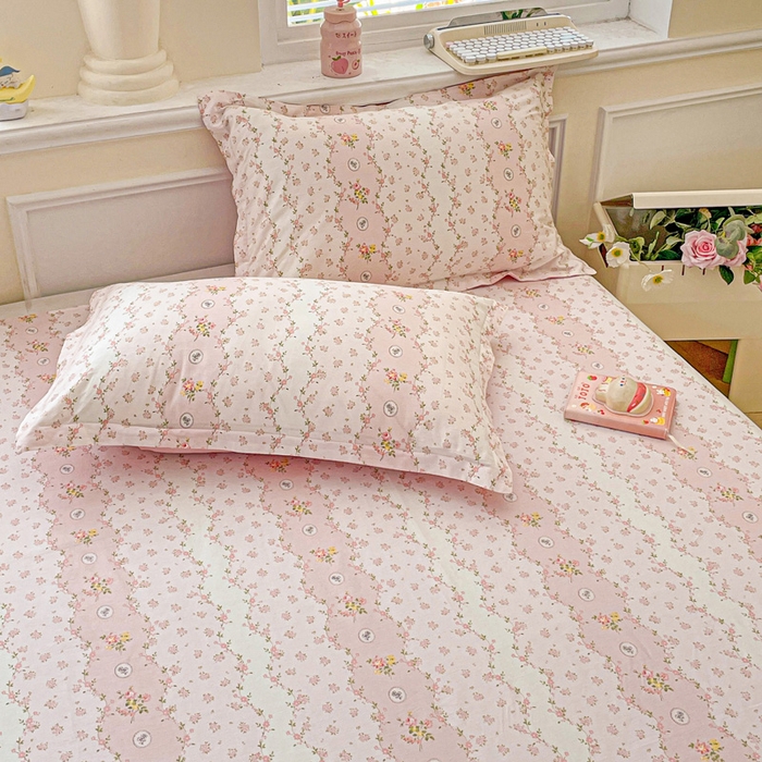 91家纺网 家纺一手货源 找家纺 卡普家居 2025新款全棉印花A版床单 花间赋