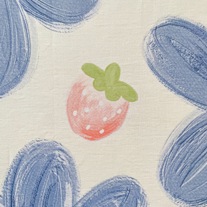 91家纺网 家纺一手货源 找家纺 卡普家居 2025新款全棉印花A版床单 蓝色甜心