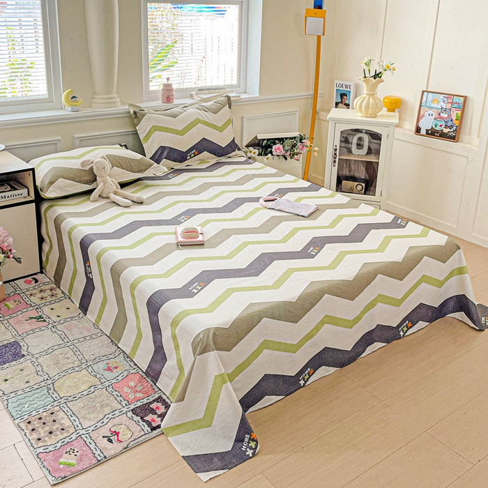 91家纺网 家纺一手货源 找家纺 卡普家居 2025新款全棉印花A版床单 欧利