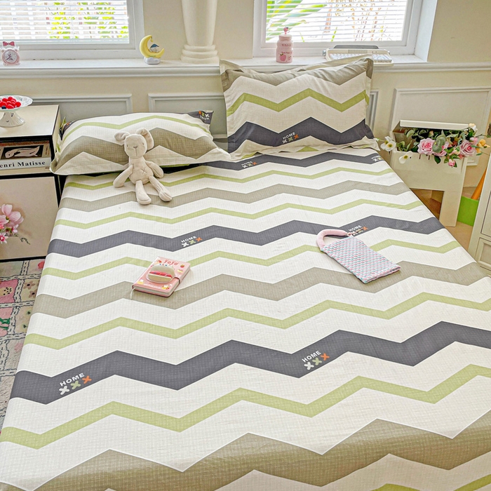 91家纺网 家纺一手货源 找家纺 卡普家居 2025新款全棉印花A版床单 欧利