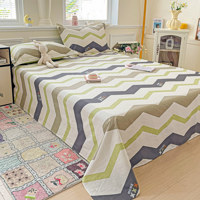 91家纺网 家纺一手货源 找家纺 卡普家居 2025新款全棉印花A版床单 欧利