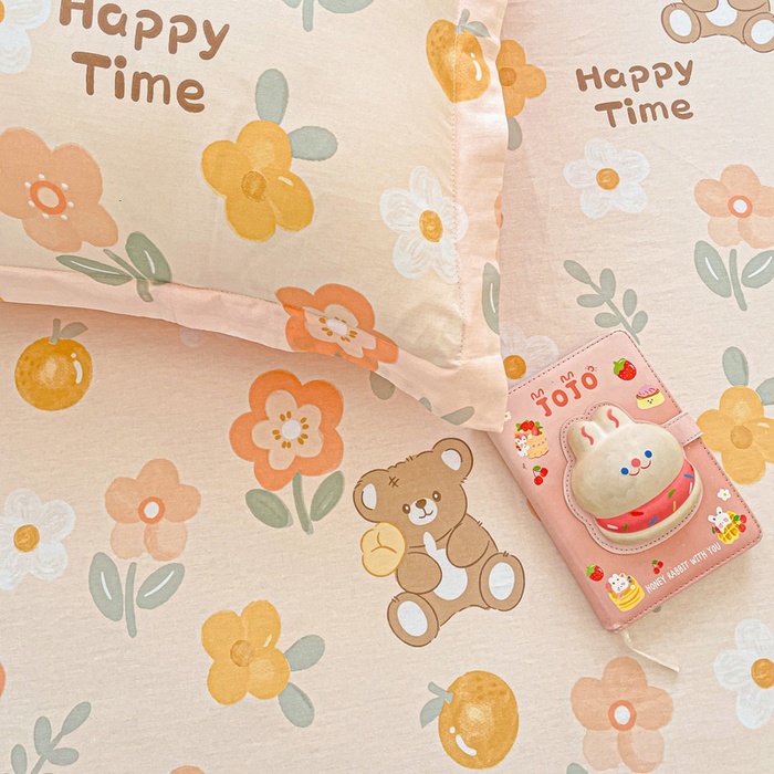 91家纺网 家纺一手货源 找家纺 卡普家居 2025新款全棉印花A版床单 秋日森林