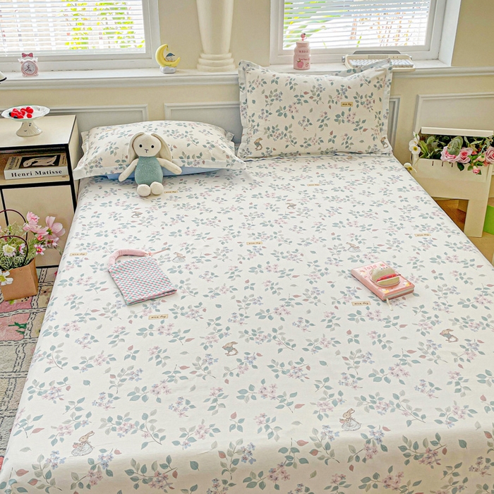 91家纺网 家纺一手货源 找家纺 卡普家居 2025新款全棉印花A版床单 温暖思绪