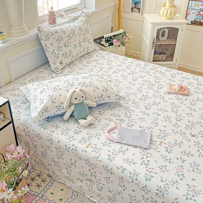 91家纺网 家纺一手货源 找家纺 卡普家居 2025新款全棉印花A版床单 温暖思绪