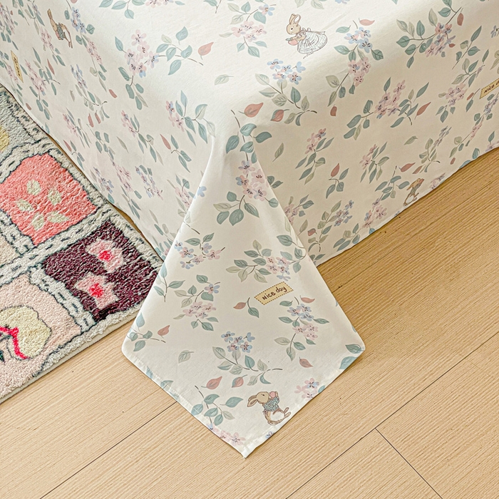 91家纺网 家纺一手货源 找家纺 卡普家居 2025新款全棉印花A版床单 温暖思绪