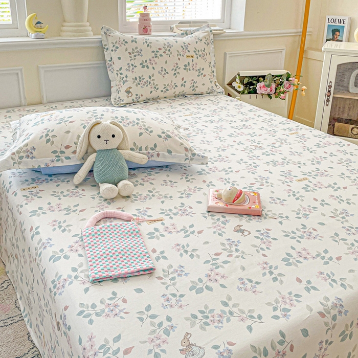 91家纺网 家纺一手货源 找家纺 卡普家居 2025新款全棉印花A版床单 温暖思绪