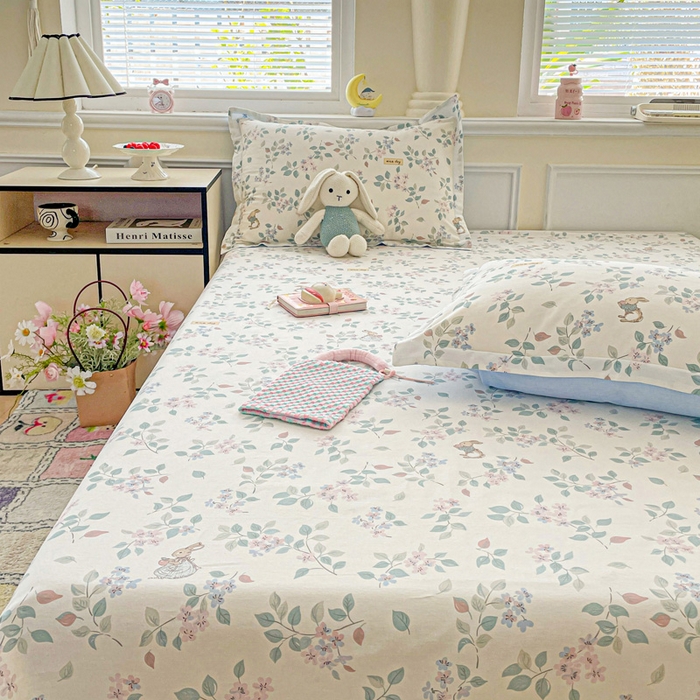 91家纺网 家纺一手货源 找家纺 卡普家居 2025新款全棉印花A版床单 温暖思绪