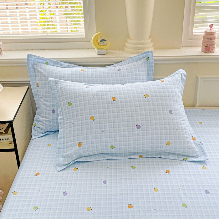 91家纺网 家纺一手货源 找家纺 卡普家居 2025新款全棉印花A版床单 小橘柑