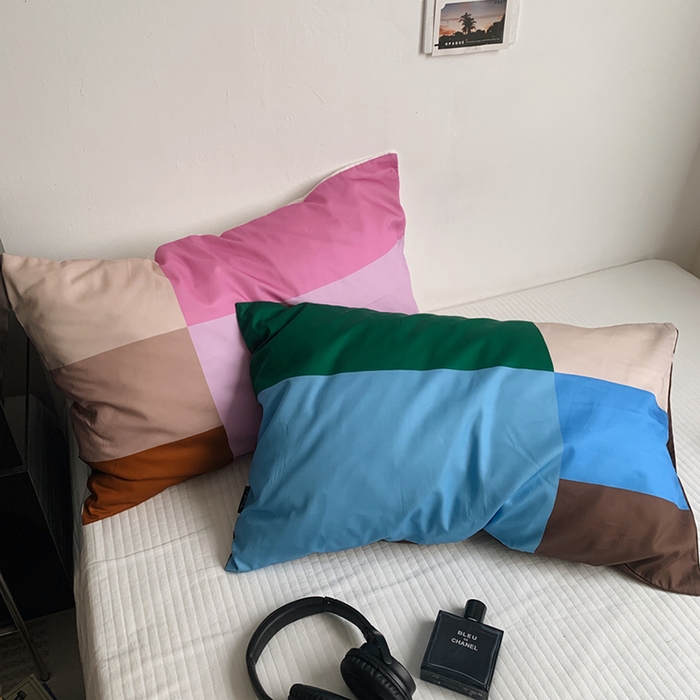 91家纺网 家纺一手货源 找家纺 （总）柚可家居 2025新款40支13372多彩单枕套-枕套三