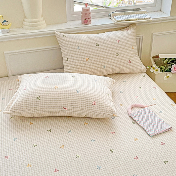 91家纺网 家纺一手货源 找家纺 卡普家居 2025新款全棉印花A版床单 友谊结