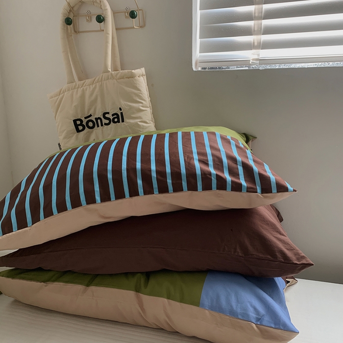 91家纺网 家纺一手货源 找家纺 （总）柚可家居 2025新款40支13372多彩单枕套-枕套二