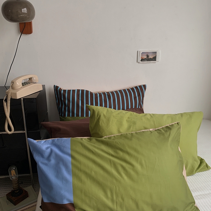 91家纺网 家纺一手货源 找家纺 （总）柚可家居 2025新款40支13372多彩单枕套-枕套二