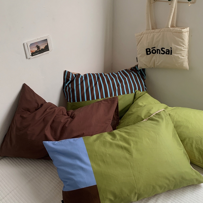 91家纺网 家纺一手货源 找家纺 （总）柚可家居 2025新款40支13372多彩单枕套-枕套二