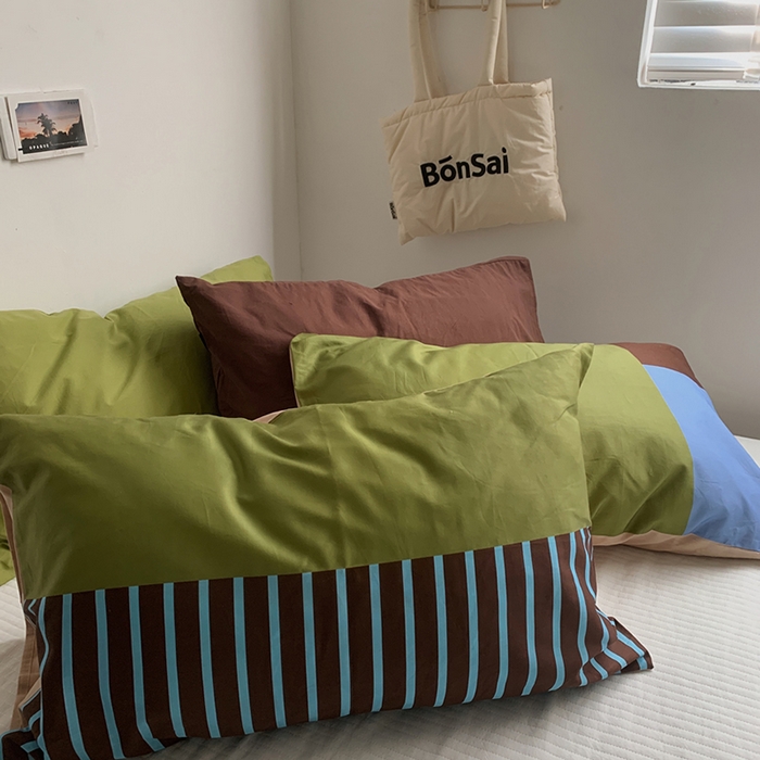 91家纺网 家纺一手货源 找家纺 （总）柚可家居 2025新款40支13372多彩单枕套-枕套二