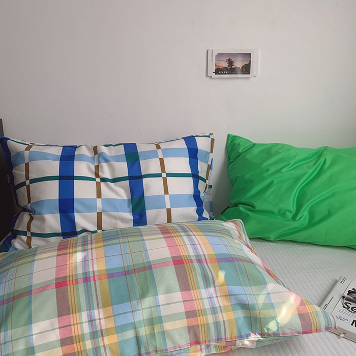 91家纺网 家纺一手货源 找家纺 柚可家居 2025新款40支13372多彩单枕套-枕套一 兰德里