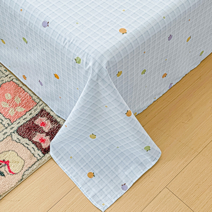 91家纺网 家纺一手货源 找家纺 卡普二店 2025新款全棉印花A版床单 小橘柑