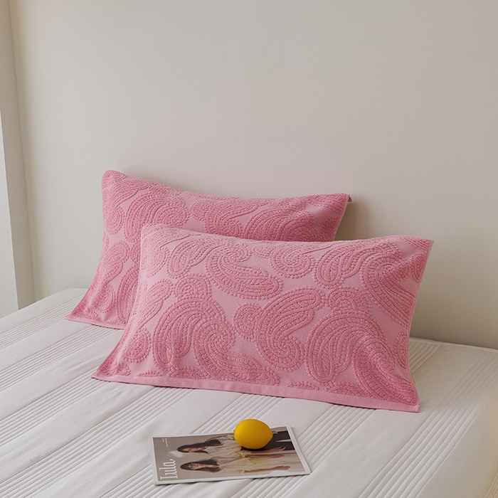 91家纺网 家纺一手货源 找家纺 悦然毛巾被 2025新款全棉纯棉老式枕巾毛圈款 海派旧韵豆纱