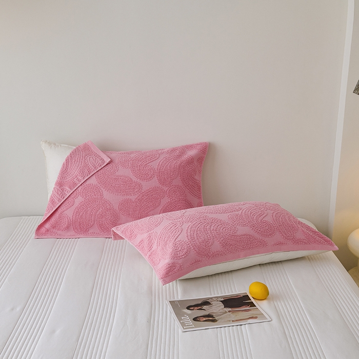 91家纺网 家纺一手货源 找家纺 悦然毛巾被 2025新款全棉纯棉老式枕巾毛圈款 海派旧韵豆纱