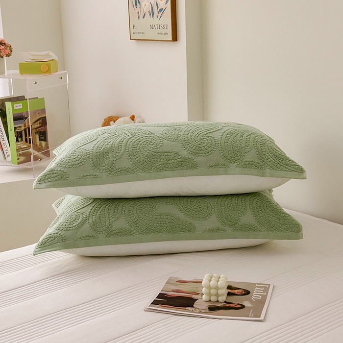 91家纺网 家纺一手货源 找家纺 悦然毛巾被 2025新款全棉纯棉老式枕巾毛圈款 海派旧韵灰青