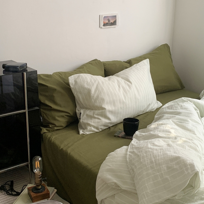 91家纺网 家纺一手货源 找家纺 （总）柚可家居 2025新款全棉色织水洗棉四件套-海龟海滩