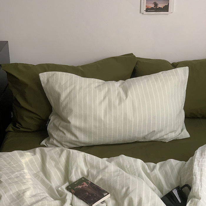 91家纺网 家纺一手货源 找家纺 （总）柚可家居 2025新款全棉色织水洗棉四件套-海龟海滩