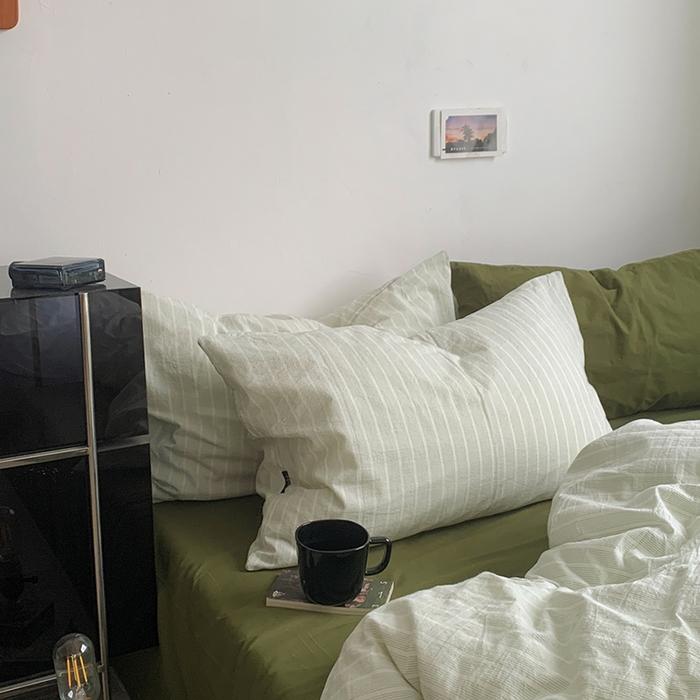 91家纺网 家纺一手货源 找家纺 （总）柚可家居 2025新款全棉色织水洗棉四件套-海龟海滩