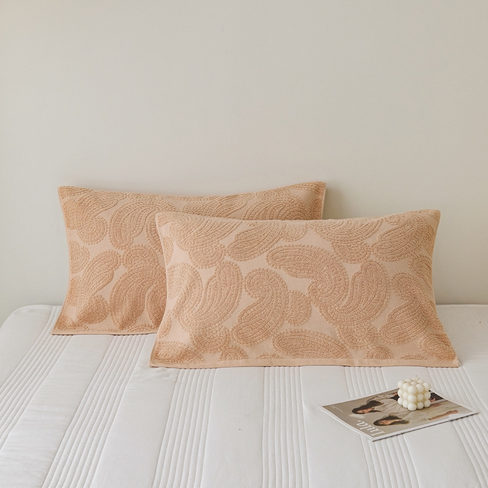 91家纺网 家纺一手货源 找家纺 悦然毛巾被 2025新款全棉纯棉老式枕巾毛圈款 海派旧韵咖啡