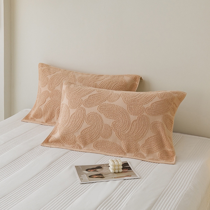 91家纺网 家纺一手货源 找家纺 悦然毛巾被 2025新款全棉纯棉老式枕巾毛圈款 海派旧韵咖啡