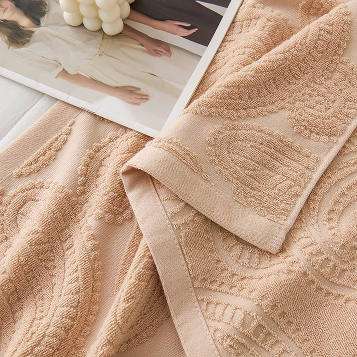 91家纺网 家纺一手货源 找家纺 悦然毛巾被 2025新款全棉纯棉老式枕巾毛圈款 海派旧韵咖啡