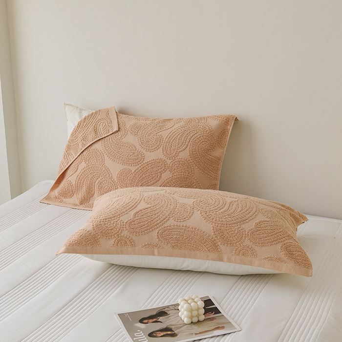 91家纺网 家纺一手货源 找家纺 悦然毛巾被 2025新款全棉纯棉老式枕巾毛圈款 海派旧韵咖啡