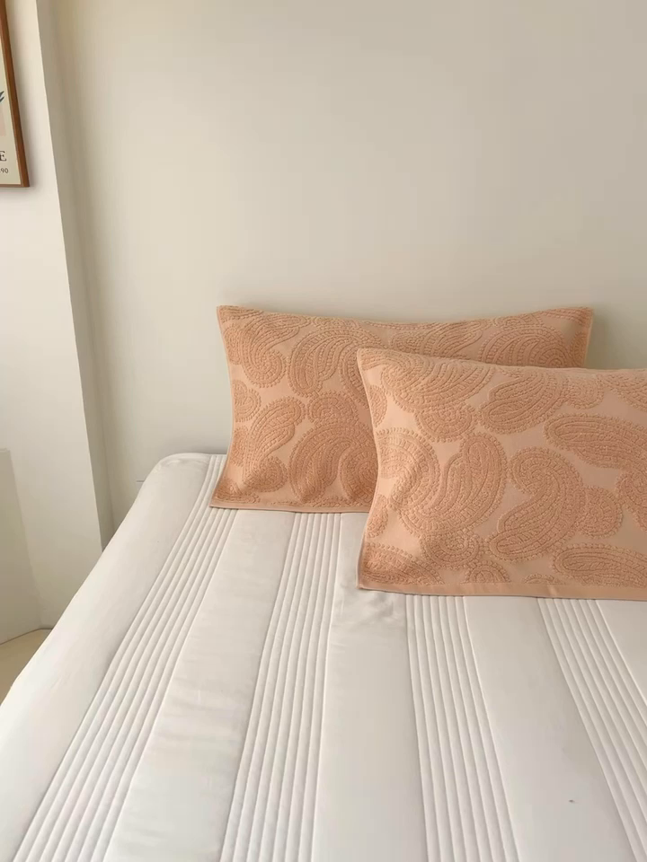 91家纺网 家纺一手货源 找家纺 悦然毛巾被 2025新款全棉纯棉老式枕巾毛圈款 海派旧韵咖啡