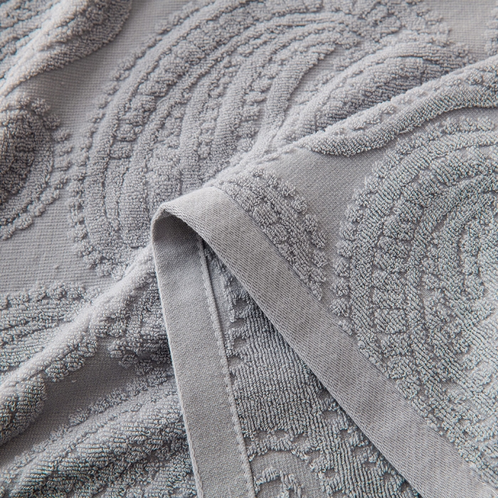 91家纺网 家纺一手货源 找家纺 悦然毛巾被 2025新款全棉纯棉老式枕巾毛圈款 海派旧韵浅灰