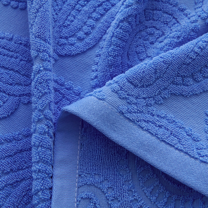 91家纺网 家纺一手货源 找家纺 悦然毛巾被 2025新款全棉纯棉老式枕巾毛圈款 海派旧韵深蓝