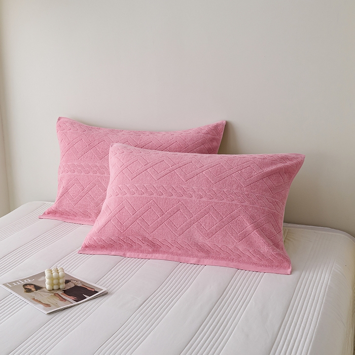 91家纺网 家纺一手货源 找家纺 悦然毛巾被 2025新款全棉纯棉老式枕巾毛圈款 旧时光豆纱