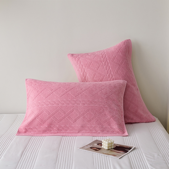 91家纺网 家纺一手货源 找家纺 悦然毛巾被 2025新款全棉纯棉老式枕巾毛圈款 旧时光豆纱