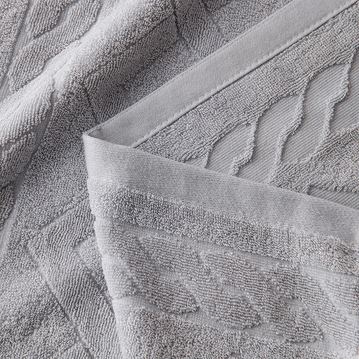 91家纺网 家纺一手货源 找家纺 悦然毛巾被 2025新款全棉纯棉老式枕巾毛圈款 旧时光浅灰
