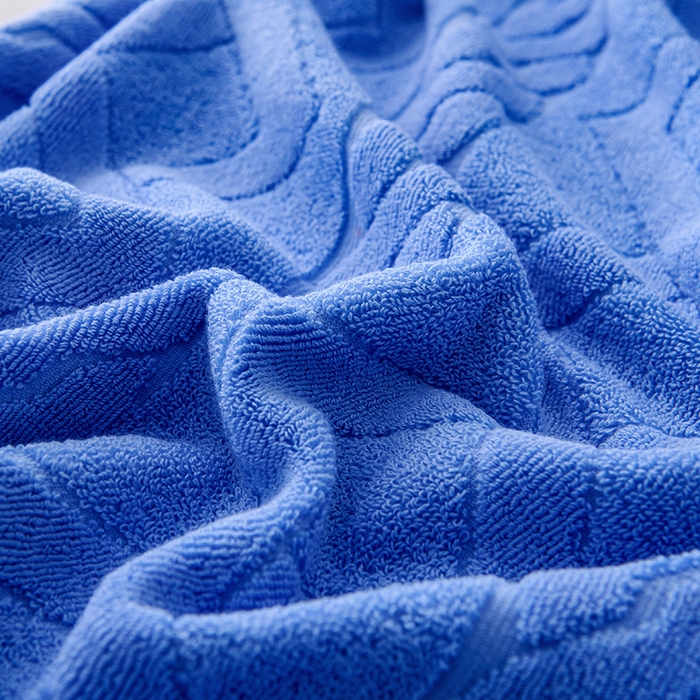 91家纺网 家纺一手货源 找家纺 悦然毛巾被 2025新款全棉纯棉老式枕巾毛圈款 旧时光深蓝