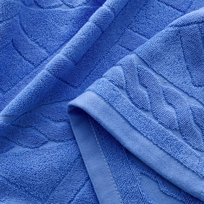 91家纺网 家纺一手货源 找家纺 悦然毛巾被 2025新款全棉纯棉老式枕巾毛圈款 旧时光深蓝