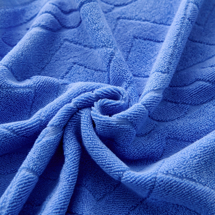 91家纺网 家纺一手货源 找家纺 悦然毛巾被 2025新款全棉纯棉老式枕巾毛圈款 旧时光深蓝